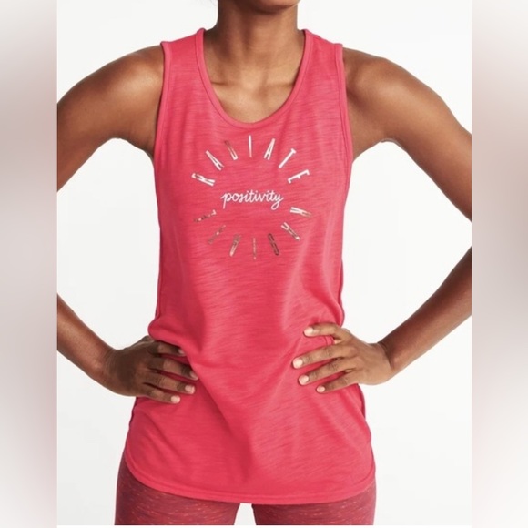 **2 for $20** 🛍️OLD NAVY Red Workout Tank Top Large - Picture 1 of 5